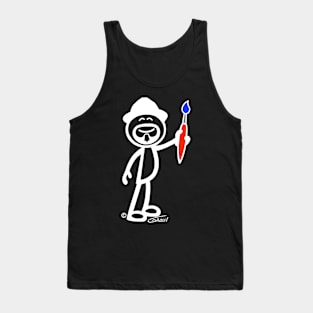 GG Artist Stick Figure (For Darker Clothing) Tank Top